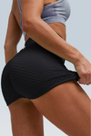 Booty Lifting Grid Crossover Scrunch Short