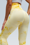 Booty Lifting Watery Dye Seamless Scrunch Legging