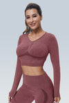 WaveLine Contour Ruched Seamless Long Sleeve