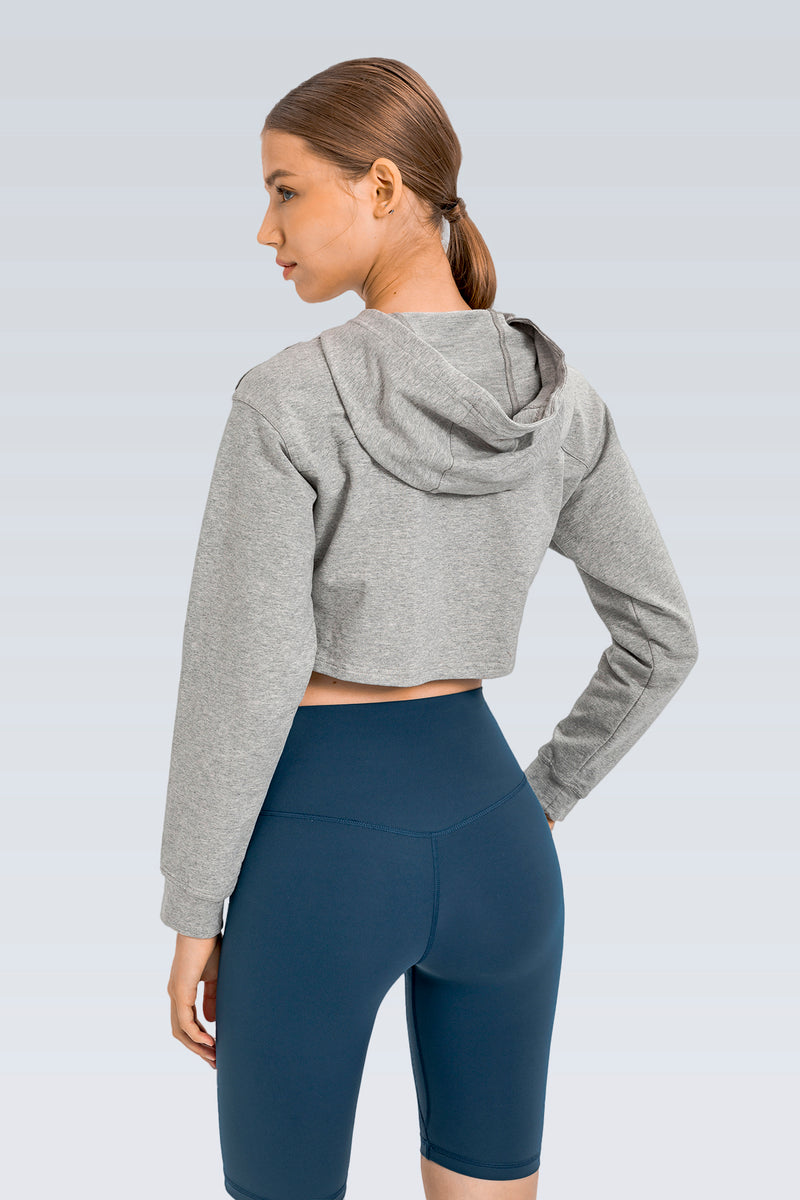 AirCloud Cropped Long Sleeve Hoodie