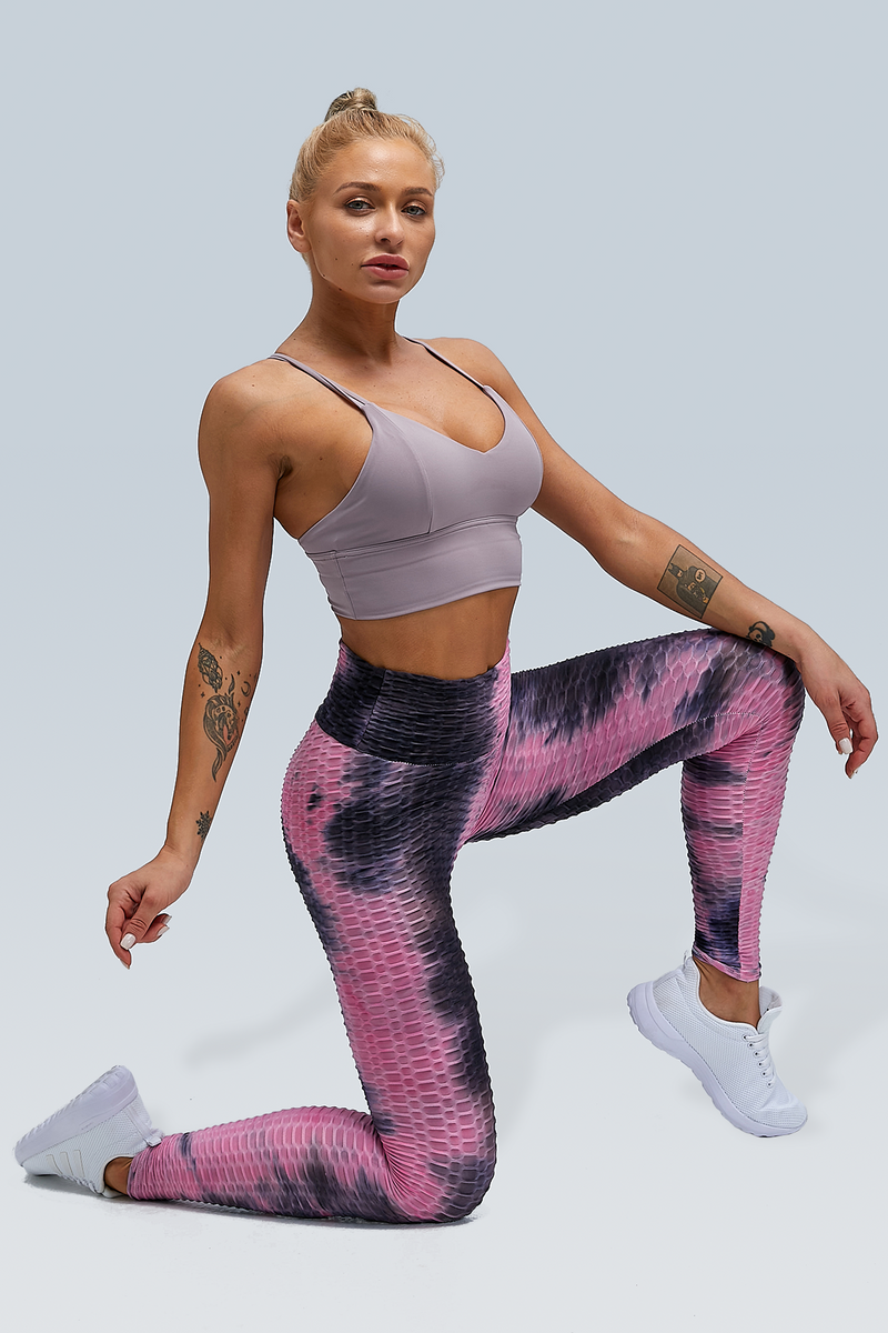 Booty Lifting Bubble Scrunch Legging - Tie Dye