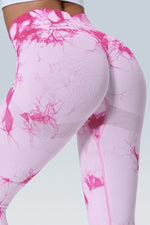 Booty Lifting Watery Dye Seamless Scrunch Legging