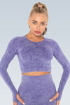 Eva Acid Wash Seamless Long Sleeve