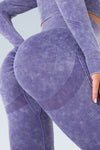 Eva Acid Wash Seamless Scrunch Legging