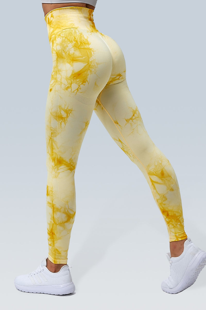 Booty Lifting Watery Dye Seamless Scrunch Legging