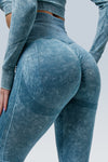 Eva Acid Wash Seamless Scrunch Legging