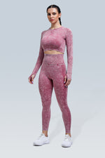 Eva Acid Wash Seamless Long Sleeve