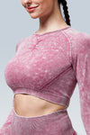 Eva Acid Wash Seamless Long Sleeve