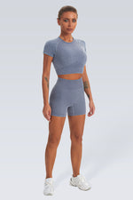 Acid Wash Seamless Short