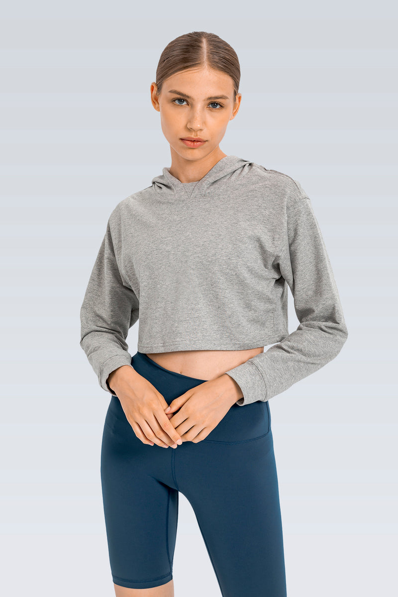 AirCloud Cropped Long Sleeve Hoodie