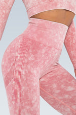 Eva Acid Wash Seamless Scrunch Legging