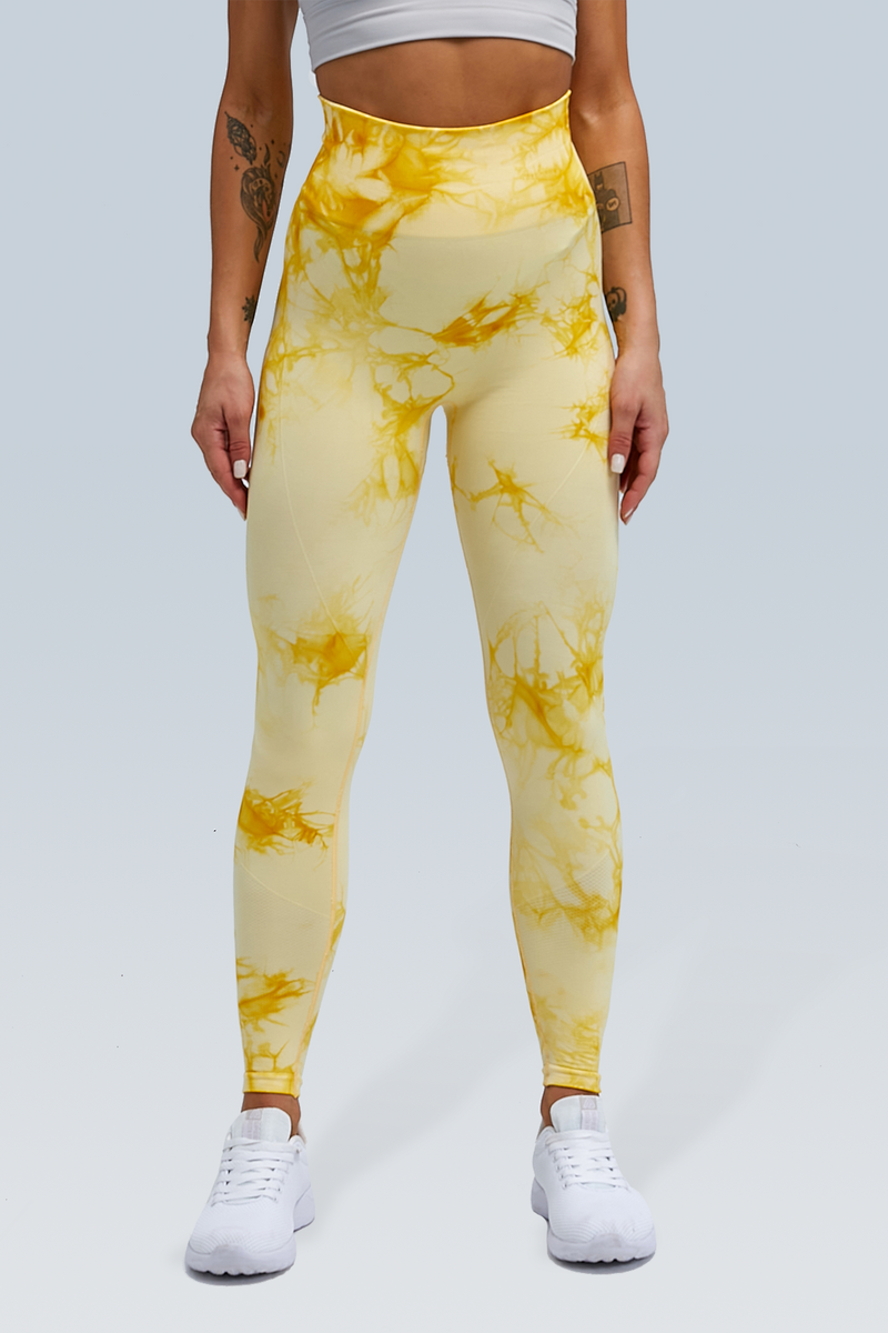 Booty Lifting Watery Dye Seamless Scrunch Legging